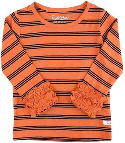 img 4 attached to 👚 RuffleButts Toddler Ruffled Layering Girls' Tops, Tees & Blouses