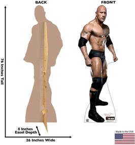 img 3 attached to 🤘 The Rock WWE Life Size Cardboard Cutout Standup - Cardboard People