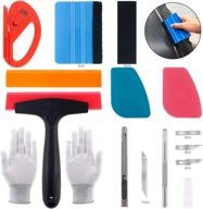 🛠️ keadic 40pcs vehicle vinyl film tool kit: silicone squeegees, snitty safety cutter, gloves, auto lock utility knife, and more! logo