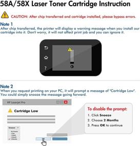 img 1 attached to Cool Toner Compatible Toner Cartridge for HP 58A CF258A 58X CF258X, Laserjet Pro M404n M404dn MFP M428fdw M428fdn M404dw M428dw M404 M428 M304 Printers - Black, 4-Pack