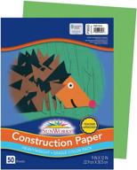 pacon sunworks construction paper: 9x12, 50-count, bright green (9603) - high-quality craft paper for creative projects logo