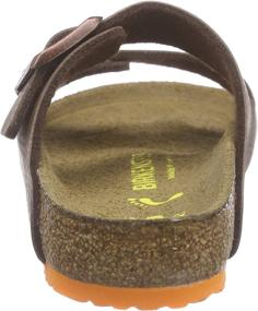 img 2 attached to Босоножки для мальчиков Birkenstock Arizona Almond Birko Flor размера 12-12,5: Надежный комфорт для маленьких ножек.