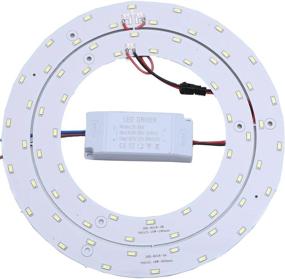 img 2 attached to 💡 Ledy 33W 9.84 Inch LED Ceiling Light Fixtures - Energy-efficient Replacement Panel Retrofit Board Bulb (White)