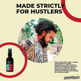 img 1 attached to 🧔 EverydayHustle Black & Mixed Men's Beard Oil – 50ml Premium Beard Oil – Hydrating & Moisturizing Spray Bottle – Protection, Hydration, and Extra Shine for Beard Types