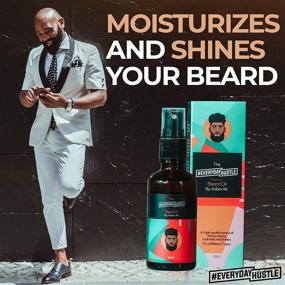 img 3 attached to 🧔 EverydayHustle Black & Mixed Men's Beard Oil – 50ml Premium Beard Oil – Hydrating & Moisturizing Spray Bottle – Protection, Hydration, and Extra Shine for Beard Types