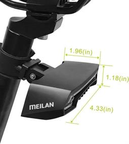 img 1 attached to 🚲 Meilan X5 USB Rechargeable Smart Bike Tail Light with Wireless Turning Signals and Remote Control - Cycling Safety Warning Light for Bicycles