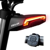 🚲 meilan x5 usb rechargeable smart bike tail light with wireless turning signals and remote control - cycling safety warning light for bicycles logo