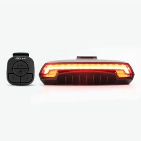 img 2 attached to 🚲 Meilan X5 USB Rechargeable Smart Bike Tail Light with Wireless Turning Signals and Remote Control - Cycling Safety Warning Light for Bicycles