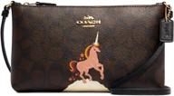 coach crossbody handbag signature unicorn logo