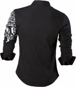 img 2 attached to 👕 Sportides JZS002 Men's Casual Sleeve Shirts: Enhancing Style and Comfort