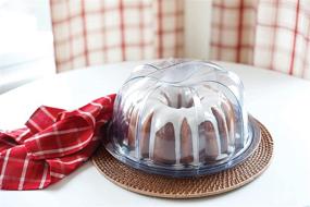 img 2 attached to 🎂 Nordic Ware Bundt Cake Keeper - Clear, Deluxe Design