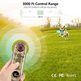 img 2 attached to 🐶 Rechargeable Dog Training Collar with Remote - 3000Ft Range, IPX7 Waterproof E-Collars for Dogs - 3 Safe Modes, Beep, Vibration & 1-16 Shock Levels - Ideal for 8-100lb Dogs