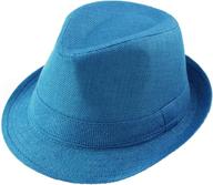 children solid color linen fedoras boys' accessories - hats & caps логотип