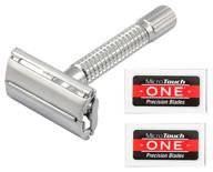 🪒 premium old fashion double edge razor with 12 stainless razor blades: elevate your shaving experience! logo