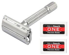 img 1 attached to 🪒 Premium Old Fashion Double Edge Razor with 12 Stainless Razor Blades: Elevate Your Shaving Experience!