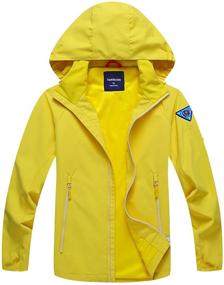 img 4 attached to 🧥 SHIBASHAN Waterproof Windbreaker: Ultimate Lightweight Clothing for Boys (Ages 10-12)