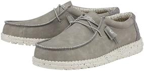 img 3 attached to Hey Dude Recycled Leather Travertine Men's Shoes and Loafers & Slip-Ons