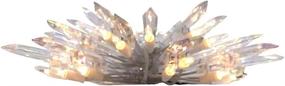 img 3 attached to 🎄 Kurt Adler UL 30-Light Crystal Snowflake Treetop for Christmas Trees - Brown