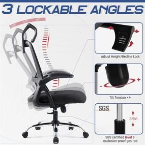 img 1 attached to Ergonomic Office Chair High Wheels