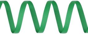 img 2 attached to 🎀 Emerald Green Solid Grosgrain Ribbon 1/4 inch x 50 Yards - Perfect for DIY Hair Accessories, Scrapbooking, Gift Packaging, Party Decoration, Wedding Flowers - Ribest