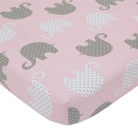 img 2 attached to 🐘 Окончательный комфорт и стиль: Набор одеял NoJo Dreamer Pink/Grey Elephant из 8 предметов.