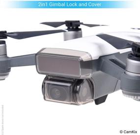 img 2 attached to 🛡️ Complete Protection Kit for DJI Spark: Propellor Fixators, 2in1 Gimbal Lock and Shield, Camera/Sensor Protectors by CamKix - Securely Locks Propellers and Gimbal, Offers Ultimate Shielding