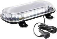 🚨 improved solarblast 34w led emergency vehicle mini strobe warning light bars - white color logo