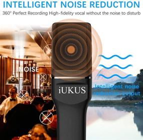 img 3 attached to 🎙️ IUKUS USB Microphone - Professional PC Microphone with Stand & Filter | USB Condenser Mic for Laptop, Desktop, Studio Recording, Gaming, Podcasting, Streaming