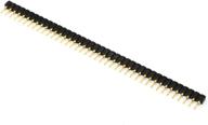 🔌 high-quality break away single row round headers: machine pin female 2.54mm 40 pins gold plated(pack of 10) logo