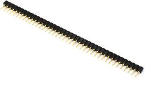 img 1 attached to 🔌 High-Quality Break Away Single Row Round Headers: Machine Pin Female 2.54mm 40 Pins Gold Plated(pack of 10)