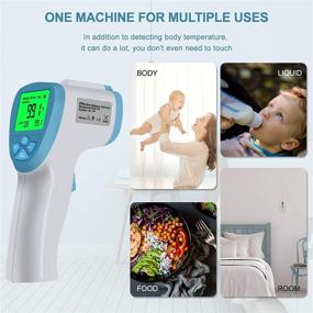 img 3 attached to 🌡️ Infrared Thermometer for Adults: Non-Contact Digital Forehead Thermometer with Fever Alarm and Accurate Reading for Baby, Kids, and Adults