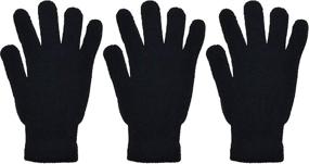 img 2 attached to 🧤 Зимняя шапка и перчатки Combo - унисекс аксессуары для перчаток и варежек