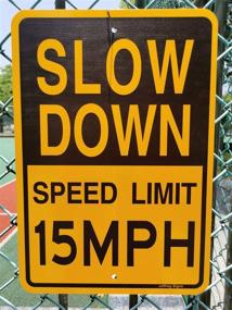 img 2 attached to 🚧 Joffreg Speed Inches Reflective Aluminum Safety Signs & Signals for Occupational Health & Safety Products