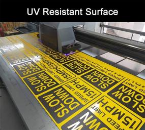 img 1 attached to 🚧 Joffreg Speed Inches Reflective Aluminum Safety Signs & Signals for Occupational Health & Safety Products