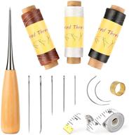 🧵 butuze upholstery repair kit: leather sewing kit with 7 pcs needle, 3 pcs thread, awl for diy stitching & repair logo