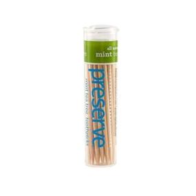 img 1 attached to 🌿 Mint Tea Tree Flavored Toothpicks, 35 Count - Preserve Dental Health