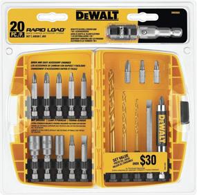 img 1 attached to 🔧 DEWALT DW2503 Screwdriver Bit Set - Rapid Load Tin - 20-Piece: High Performance and Easy-to-Use