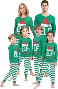 img 4 attached to 🎅 Top-Quality Matching Christmas Pajamas for Men's Sleep & Lounge