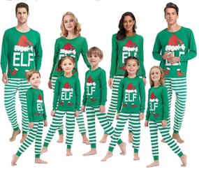 img 3 attached to 🎅 Top-Quality Matching Christmas Pajamas for Men's Sleep & Lounge