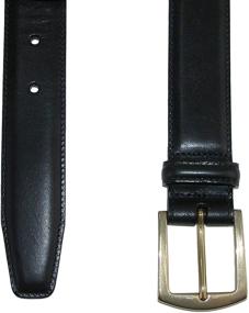 img 1 attached to 👔 CrookhornDavis Mens Smooth Calfskin Dress Belts - Enhancing Your Men's Accessories Collection