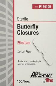 img 1 attached to 💯 100/bx Medium Latex-Free Sterile Butterfly Closure Bandages - ProAdvantage