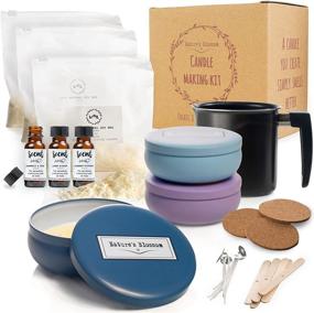 img 4 attached to 🕯️ Nature's Blossom Candle Making Kit for Beginners - DIY Supplies for Making Scented Candles with Soy Wax, 3 Fragrances, Melting Pot, Tin Jars, and Starter Guide