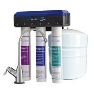 💧 ultimate pure blue 3 stage certified filtration: unbeatable water purification technology logo