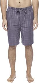 img 3 attached to 🩳 Woven Cotton Lounge Shorts for Men - Clothing and Sleepwear