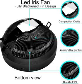 img 3 attached to OWCATH RGB CPU Cooler: Sync Colorful Motherboard LED, Universal Socket Compatible, Aluminum Fan, 80W