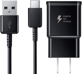 img 4 attached to 🔋 ILineX Adaptive Fast Charger with USB Type C Cable [4FT] - Samsung Galaxy S10, S9, S8, S9 Plus, Note 10, 8, 9 Wall Charging Kit