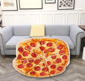 img 1 attached to Vibrant Star Pizza Blanket: A Fun Addition to Your Kids' Home Store!