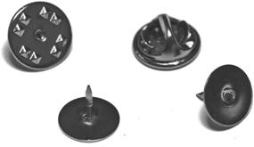 img 4 attached to 🦋 Versatile Butterfly Clutch Tie Tacks Pin Backs - DIY Craft Essentials (Gun Metal 100 Pairs)