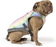 🌈 stay cool in style: canada pooch chill seeker dog cooling vest - rainbow, size 20 logo