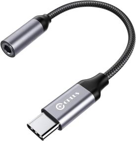 img 4 attached to Высокоразрешенный сертифицированный USB C к 3,5 мм адаптер для наушников - гарнитура из сплава алюминия для Samsung Galaxy S20 FE S21 Ultra Note10 S10 S9 Plus S6, Google Pixel 5 4 3 XL, iPad Pro, OnePlus 8T 7T, Type C to Aux Dongle.